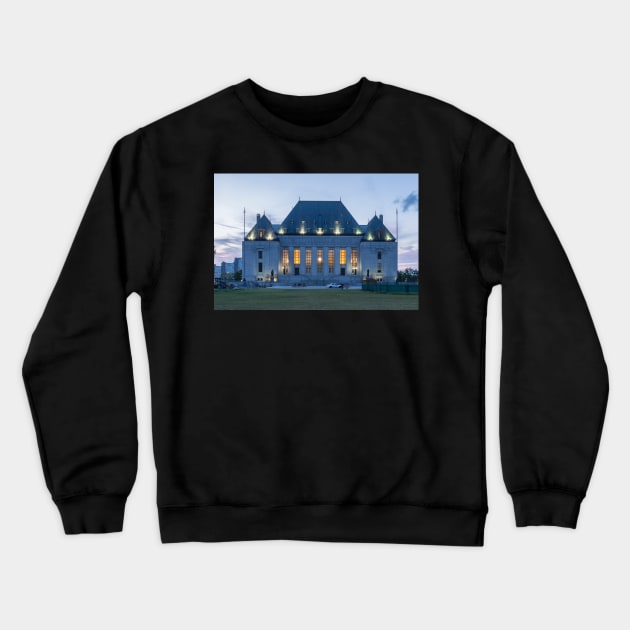 Supreme Court of Canada building - Ottawa, Canada Crewneck Sweatshirt by josefpittner